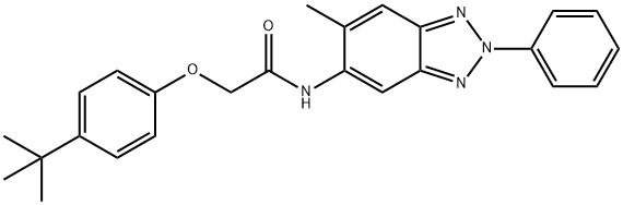 2-(4-tert-butylphenoxy)-N-(6-methyl-2-phenyl-2H-1,2,3-benzotriazol-5-yl)acetamide|