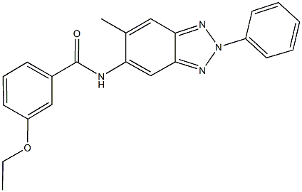 3-ethoxy-N-(6-methyl-2-phenyl-2H-1,2,3-benzotriazol-5-yl)benzamide Struktur