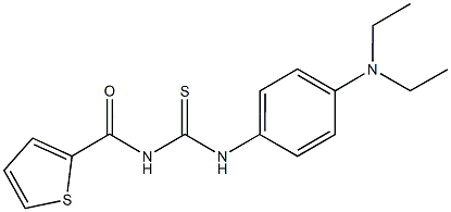 N-[4-(diethylamino)phenyl]-N'-(2-thienylcarbonyl)thiourea Struktur
