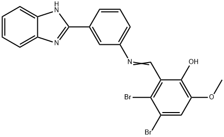 352349-64-5 2-({[3-(1H-benzimidazol-2-yl)phenyl]imino}methyl)-3,4-dibromo-6-methoxyphenol