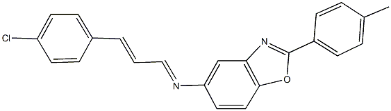 N-[3-(4-chlorophenyl)-2-propenylidene]-N-[2-(4-methylphenyl)-1,3-benzoxazol-5-yl]amine,352350-29-9,结构式