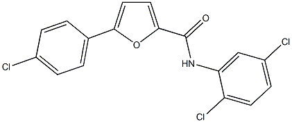 5-(4-chlorophenyl)-N-(2,5-dichlorophenyl)-2-furamide Structure