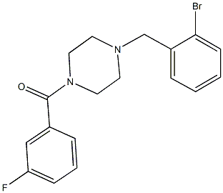 352436-65-8 1-(2-bromobenzyl)-4-(3-fluorobenzoyl)piperazine