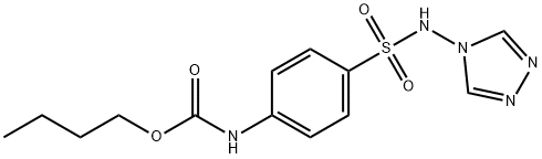 butyl 4-[(4H-1,2,4-triazol-4-ylamino)sulfonyl]phenylcarbamate Structure