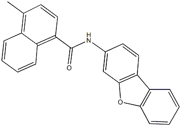 N-dibenzo[b,d]furan-3-yl-4-methyl-1-naphthamide Structure