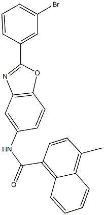 N-[2-(3-bromophenyl)-1,3-benzoxazol-5-yl]-4-methyl-1-naphthamide|