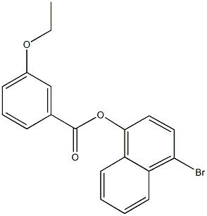 4-bromo-1-naphthyl 3-ethoxybenzoate 化学構造式