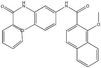 N-[3-(benzoylamino)-4-chlorophenyl]-1-methoxy-2-naphthamide Struktur