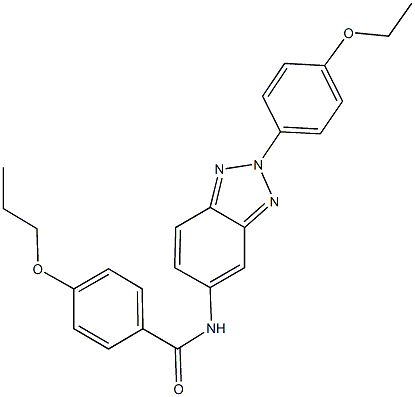 N-[2-(4-ethoxyphenyl)-2H-1,2,3-benzotriazol-5-yl]-4-propoxybenzamide,352441-86-2,结构式