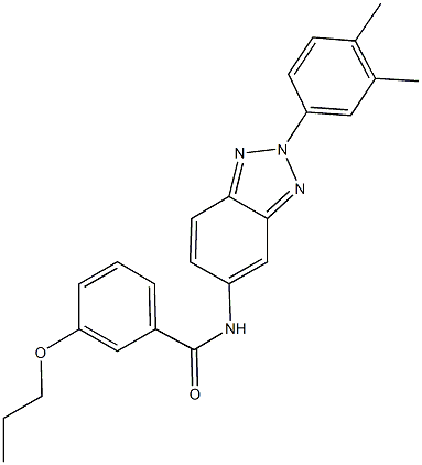 N-[2-(3,4-dimethylphenyl)-2H-1,2,3-benzotriazol-5-yl]-3-propoxybenzamide Structure