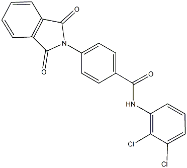 N-(2,3-dichlorophenyl)-4-(1,3-dioxo-1,3-dihydro-2H-isoindol-2-yl)benzamide 化学構造式