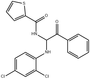 N-[1-(2,4-dichloroanilino)-2-oxo-2-phenylethyl]-2-thiophenecarboxamide Structure