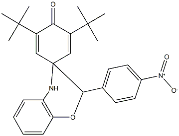 352443-99-3 2',6'-ditert-butyl-2-(4-nitrophenyl)-3,4-dihydrospiro(2H-[1,4]benzoxazine-3,4'-[2,5]cyclohexadiene)-1'-one