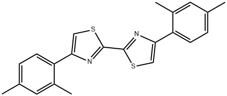 2,2'-bis[4-(2,4-dimethylphenyl)-1,3-thiazole] 化学構造式