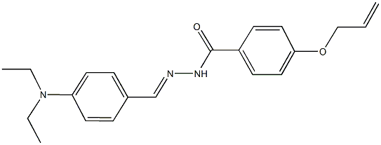 4-(allyloxy)-N'-[4-(diethylamino)benzylidene]benzohydrazide 结构式