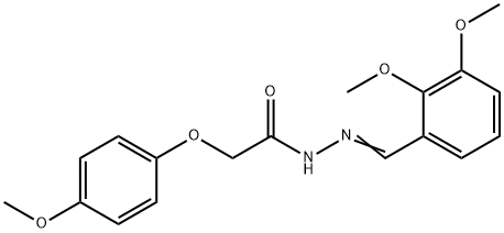 N'-(2,3-dimethoxybenzylidene)-2-(4-methoxyphenoxy)acetohydrazide 结构式