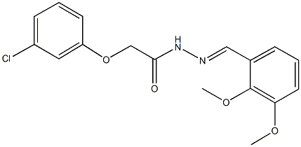 2-(3-chlorophenoxy)-N'-(2,3-dimethoxybenzylidene)acetohydrazide|