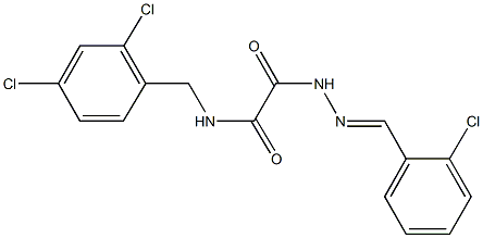 352452-44-9 2-[2-(2-chlorobenzylidene)hydrazino]-N-(2,4-dichlorobenzyl)-2-oxoacetamide