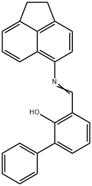 3-[(1,2-dihydro-5-acenaphthylenylimino)methyl][1,1'-biphenyl]-2-ol Struktur