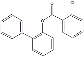 [1,1'-biphenyl]-2-yl 2-chlorobenzoate 化学構造式
