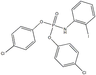 bis(4-chlorophenyl) 2-iodophenylamidophosphate Structure