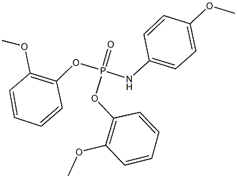 bis(2-methoxyphenyl) 4-methoxyphenylamidophosphate Struktur