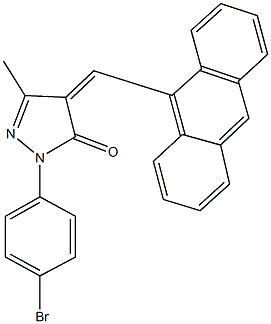 352522-88-4 4-(9-anthrylmethylene)-2-(4-bromophenyl)-5-methyl-2,4-dihydro-3H-pyrazol-3-one