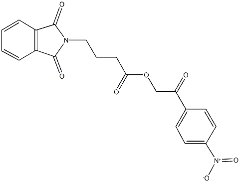 2-{4-nitrophenyl}-2-oxoethyl 4-(1,3-dioxo-1,3-dihydro-2H-isoindol-2-yl)butanoate Structure