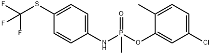 5-chloro-2-methylphenyl P-methyl-N-{4-[(trifluoromethyl)sulfanyl]phenyl}phosphonamidoate Structure