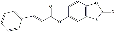 2-oxo-1,3-benzoxathiol-5-yl 3-phenylacrylate Struktur