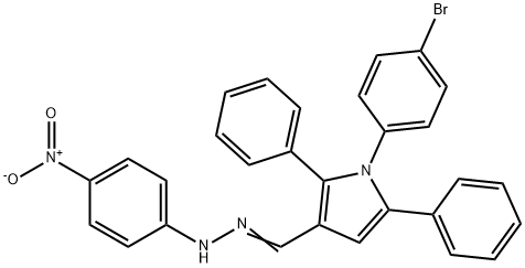 1-(4-bromophenyl)-2,5-diphenyl-1H-pyrrole-3-carbaldehyde {4-nitrophenyl}hydrazone Struktur