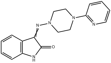 3-{[4-(2-pyridinyl)-1-piperazinyl]imino}-1,3-dihydro-2H-indol-2-one Structure