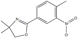 2-{3-nitro-4-methylphenyl}-4,4-dimethyl-4,5-dihydro-1,3-oxazole Struktur
