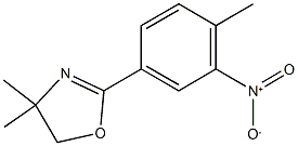 2-{3-nitro-4-methylphenyl}-4,4-dimethyl-4,5-dihydro-1,3-oxazole 结构式