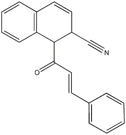 1-cinnamoyl-1,2-dihydro-2-naphthalenecarbonitrile Structure