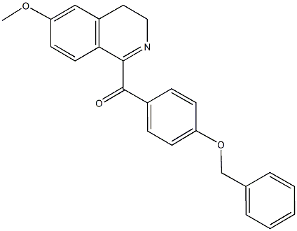 [4-(benzyloxy)phenyl](6-methoxy-3,4-dihydro-1-isoquinolinyl)methanone Structure