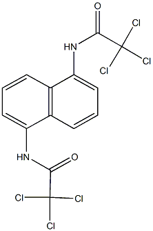 2,2,2-trichloro-N-{5-[(trichloroacetyl)amino]-1-naphthyl}acetamide Struktur