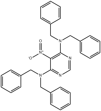 4,6-bis(dibenzylamino)-5-nitropyrimidine,352549-19-0,结构式