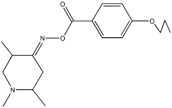 1,2,5-trimethyl-4-piperidinone O-(4-propoxybenzoyl)oxime Structure