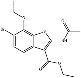 ethyl 2-(acetylamino)-6-bromo-7-ethoxy-1-benzothiophene-3-carboxylate|