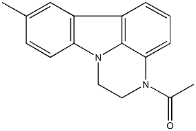 3-acetyl-8-methyl-2,3-dihydro-1H-pyrazino[3,2,1-jk]carbazole Structure