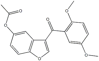 3-(2,5-dimethoxybenzoyl)-1-benzofuran-5-yl acetate|