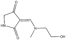 3-{[(2-hydroxyethyl)(methyl)amino]methylene}-2,4-pyrrolidinedione 化学構造式