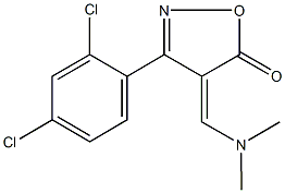 3-(2,4-dichlorophenyl)-4-[(dimethylamino)methylene]-5(4H)-isoxazolone Struktur