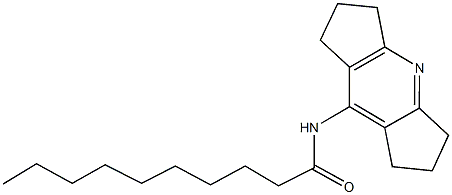 N-(1,2,3,5,6,7-hexahydrodicyclopenta[b,e]pyridin-8-yl)decanamide,352554-57-5,结构式