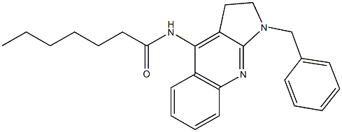 N-(1-benzyl-2,3-dihydro-1H-pyrrolo[2,3-b]quinolin-4-yl)heptanamide Structure