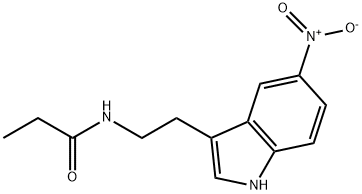 N-(2-{5-nitro-1H-indol-3-yl}ethyl)propanamide Structure