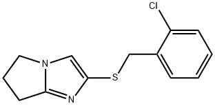 2-chlorobenzyl 6,7-dihydro-5H-pyrrolo[1,2-a]imidazol-2-yl sulfide|