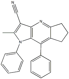 1,7-Diphenyl-2-methyl-3-cyano-5,6-trimethylenepyrrolo[3,2-b]pyridine|