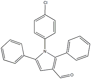 1-(4-chlorophenyl)-2,5-diphenyl-1H-pyrrole-3-carbaldehyde 结构式